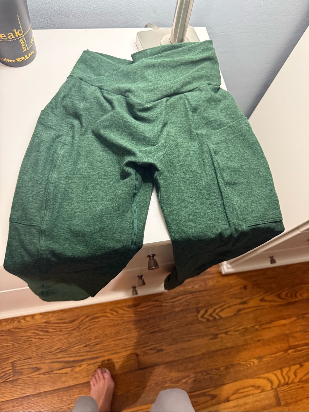 Bombshell Sportswear Forest Green High-Waist Bike Shorts